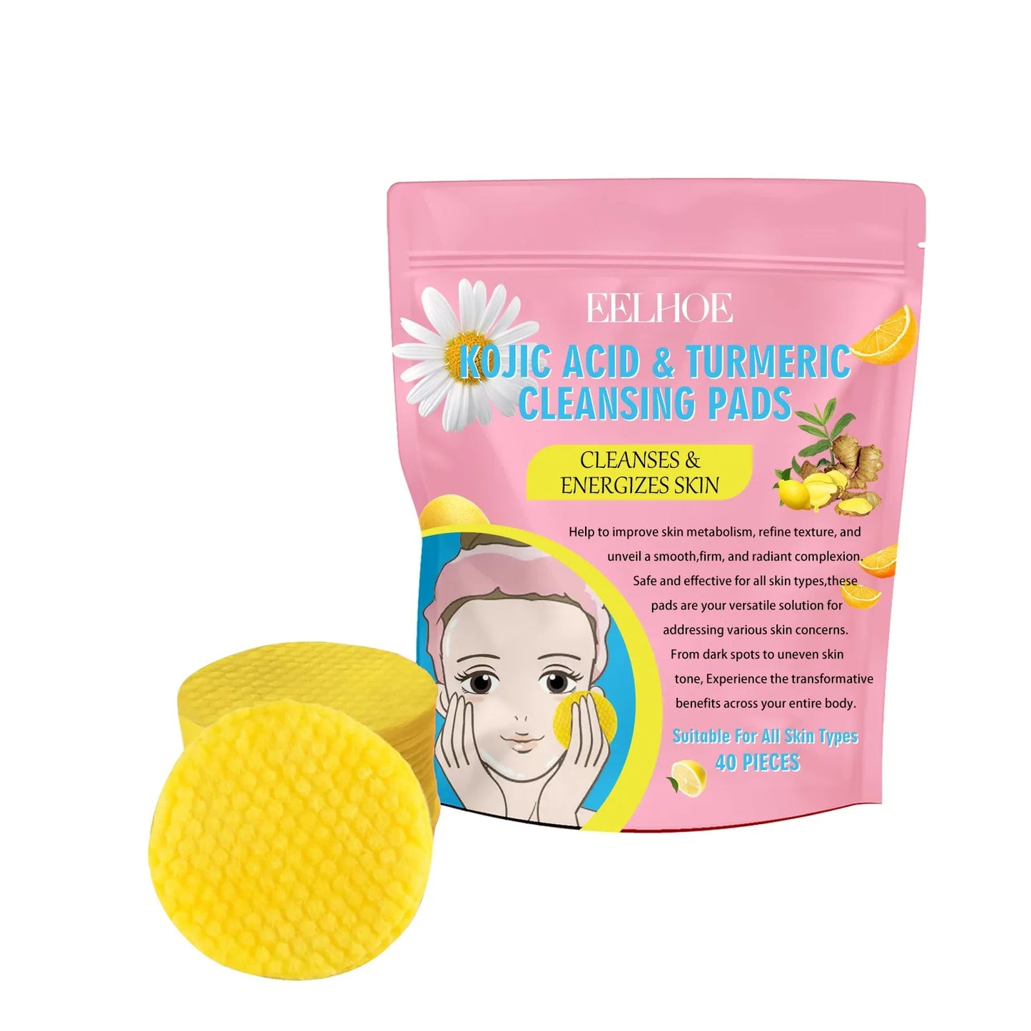 Kojic Acid & Turmeric Glow Pads